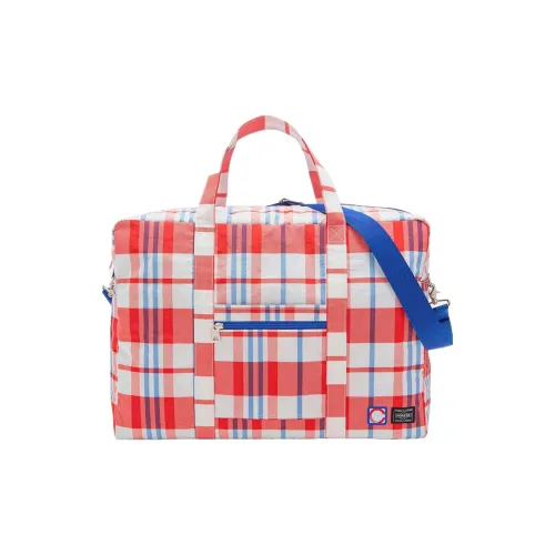 Porter X CLOT Handbags Red/White/Blue