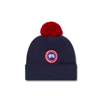 Canada Goose Logo Patch Pompom Hat