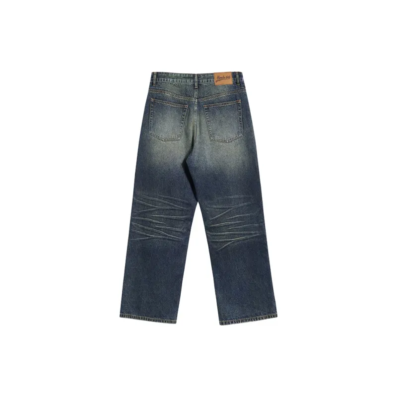 M-MAICCO Jeans Unisex Cyan Blue-3