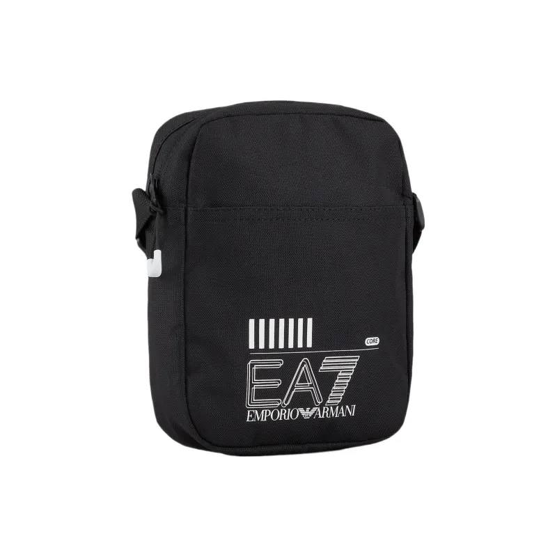 EMPORIO ARMANI EA7 Polyester Shoulder Bag, Crossbody Bag Trumpets Men's Black & White Logo-1