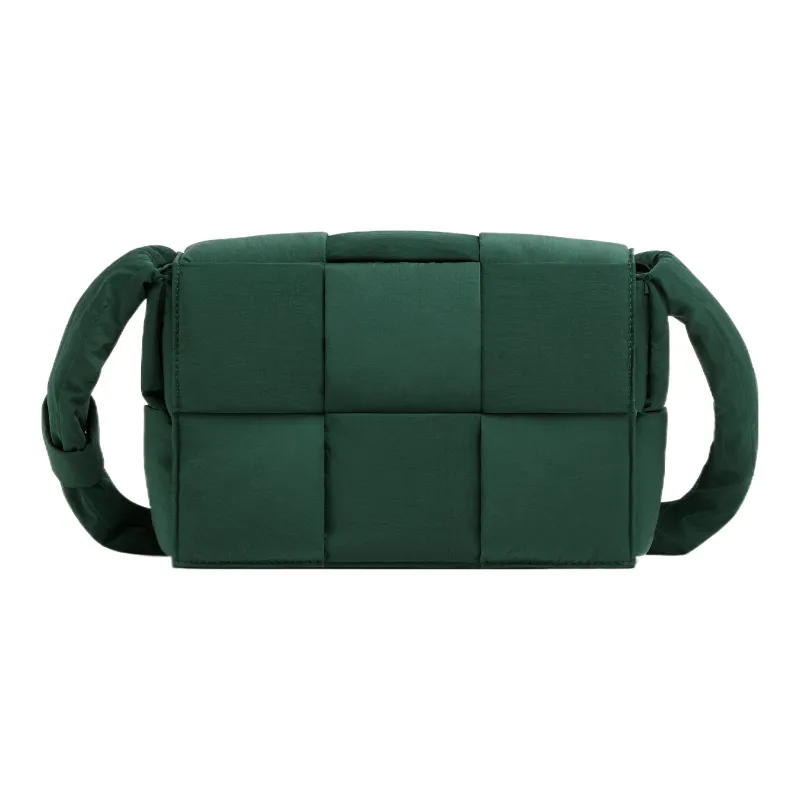 Bottega Veneta Padded Tech Cassette Nylon Shoulder Bag Crossbody Bag Small Size Men's Emerald-0
