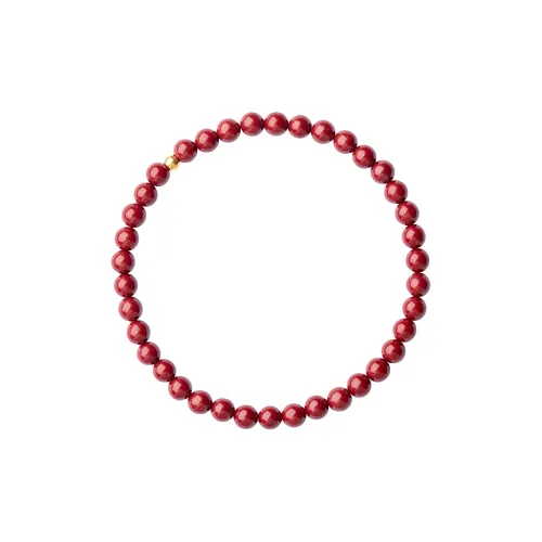 WINY Reconstructed Cinnabar Jade Bracelets Women's