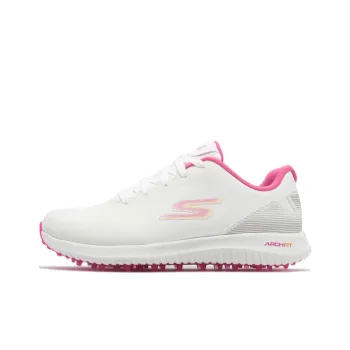Skechers Go Golf Max 2 Abrasion Resistant Breathable Low Top Golf Shoes Women's White Pink