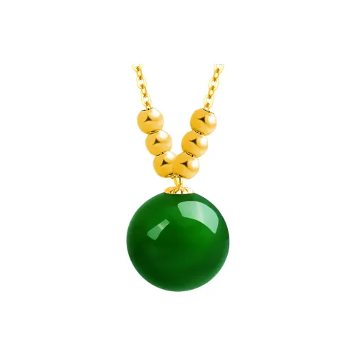 U＇VE 925 Sterling Silver Hetian Jade Pendants Women's Jasper