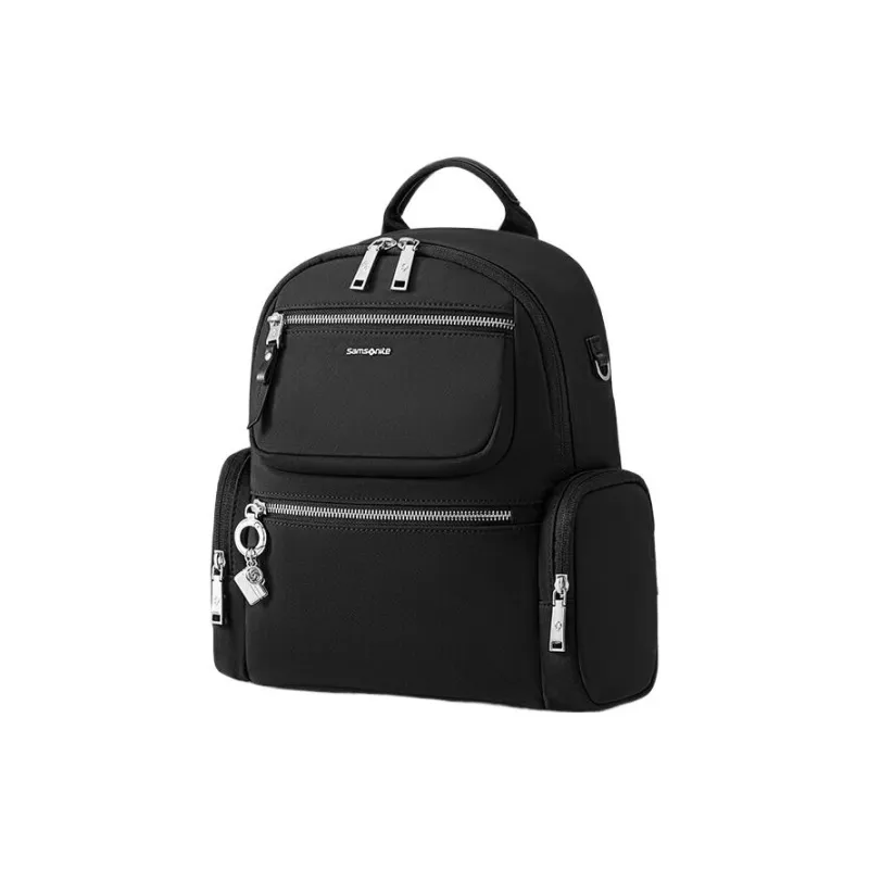SAMSONITE Fabric With Microfiber Leather Laptop Backpack Small Size Women's Black-2