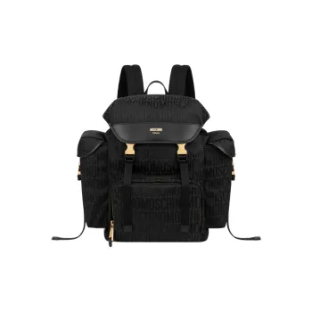 MOSCHINO Cotton With Polyester Backpack Women's Black
