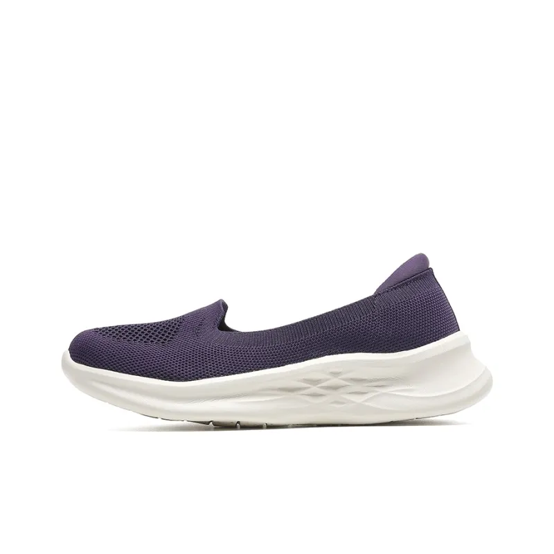 Mulinsen Rebound Height Increasing Balance Lightweight Breathable Quick Dry Low Top Casual Shoes Women's Purple-0