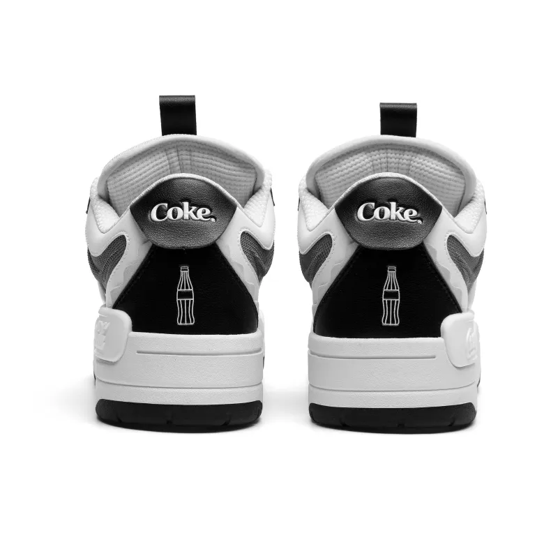 Coca Cola Coverage Slip Resistant Cushioning Wear Resistant Height Increasing Low Top Skateboard Shoes Unisex-4