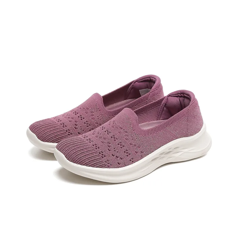 Mulinsen Cushioning Rebound Height Increasing Lightweight Breathable Quick Dry Low Top Casual Shoes Women's Purple-6