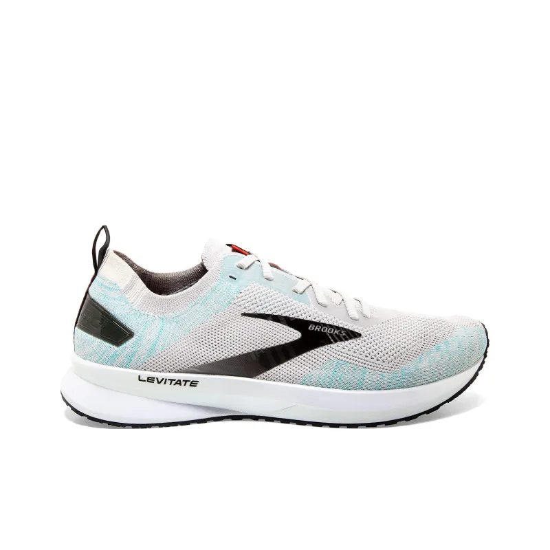 Brooks Levitate 4 Cushioning Wear-Resistant Low-Top Running Shoes Men's Gray Blue-1