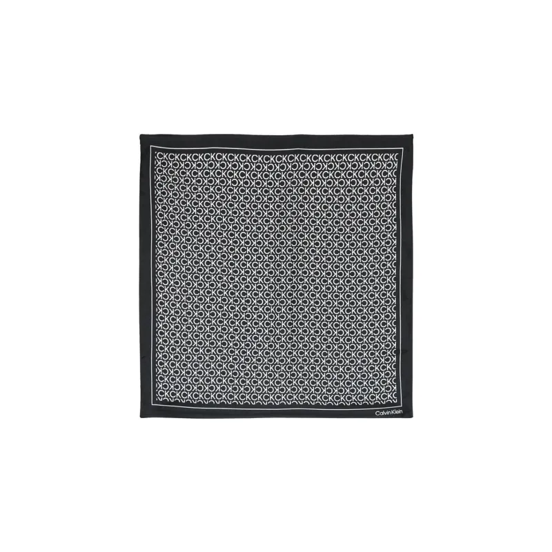 CALVIN KLEIN Silk Scarves Women's Black-0