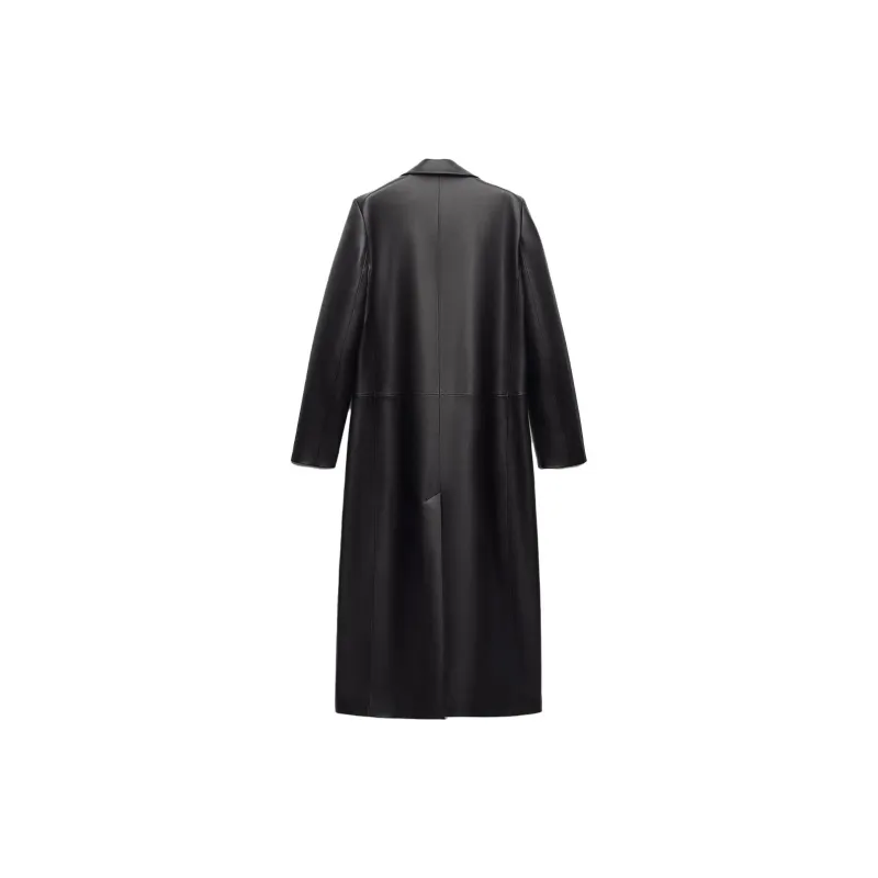 ZARA FW23 Leather Jacket Women's Black-1