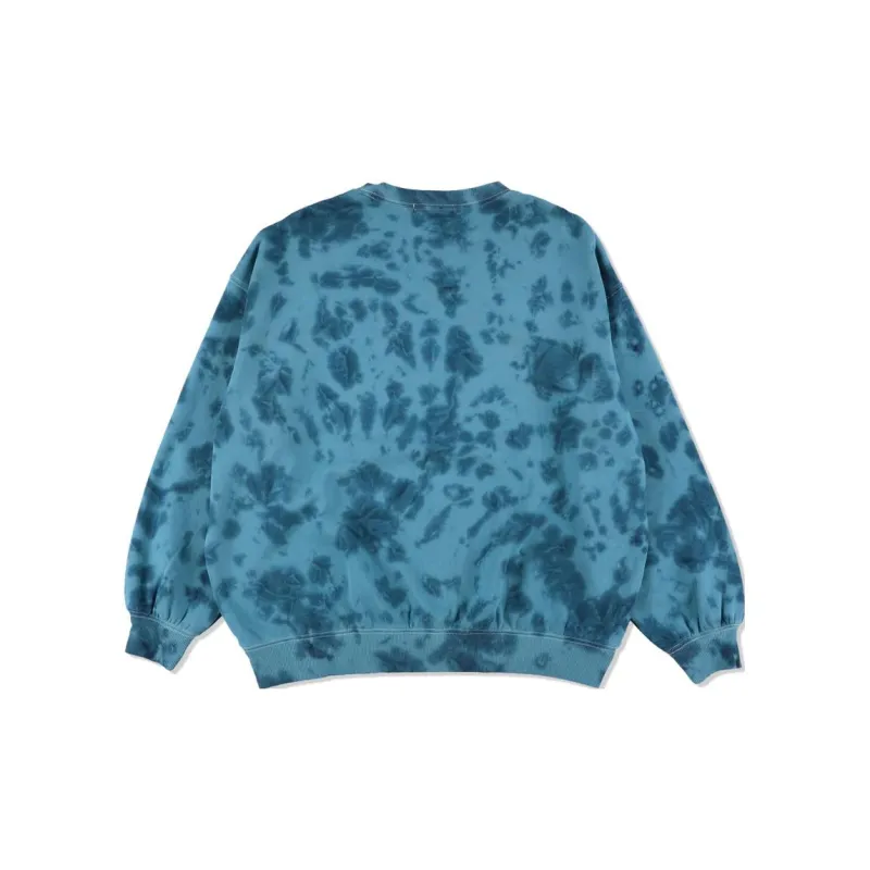 WIND AND SEA TIEDYE ISOLATED ISLAND CREW SWEAT Sweatshirt Unisex Blue-1