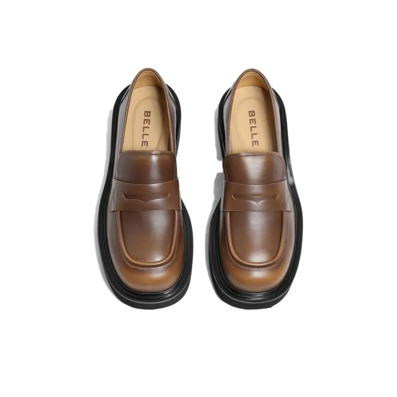 BELLE Loafers Women's Brown/Gray Brown/Gray-3