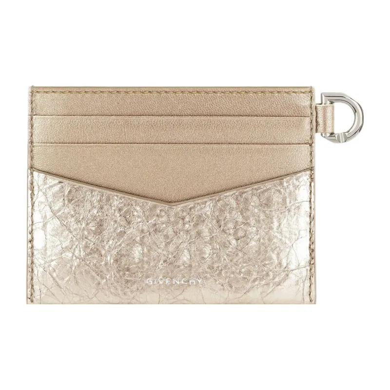 Givenchy 4G Cow Leather Card Holder Card Holder Women's Gold-1