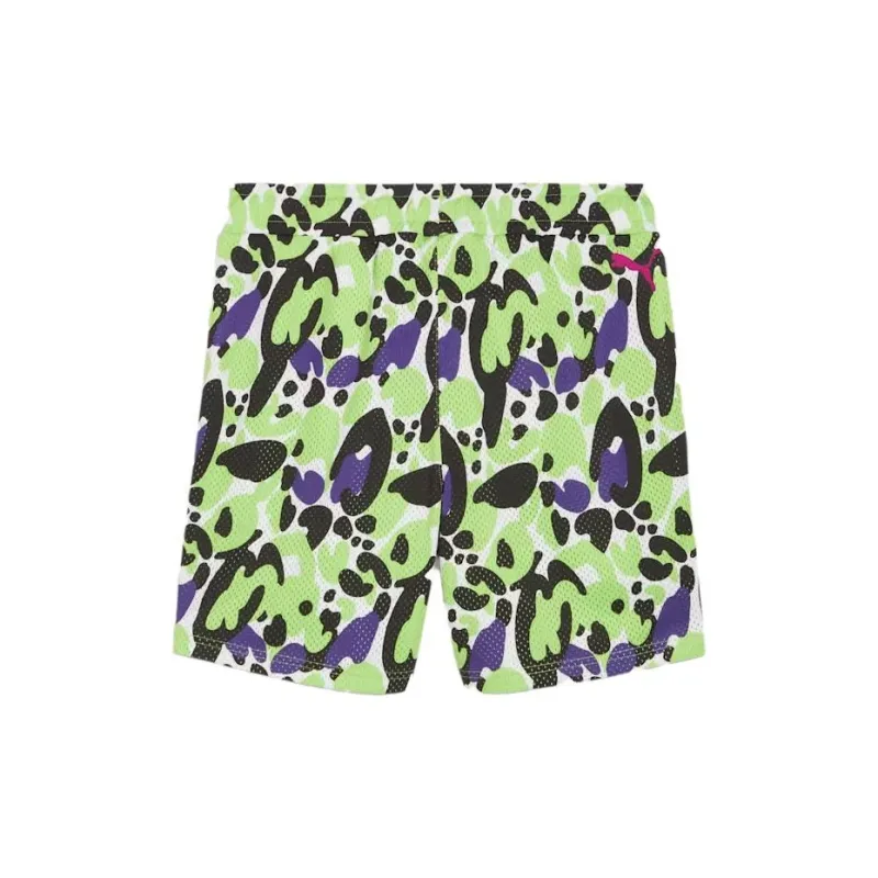 PUMA MELO X TOXIC Basketball Shorts Men's Green-1