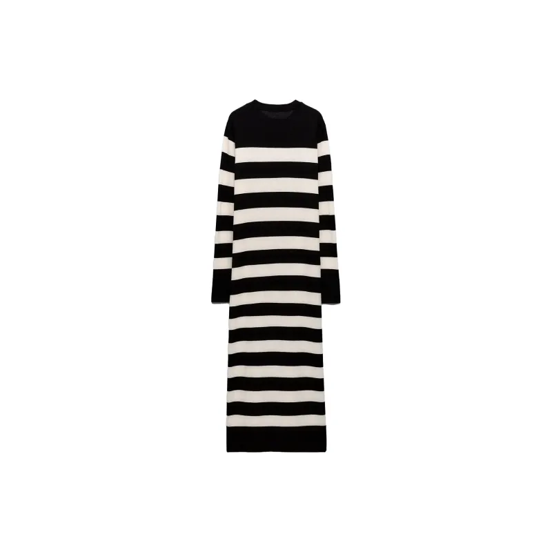 ZARA Long-Sleeved Dresses Women's Orange-1