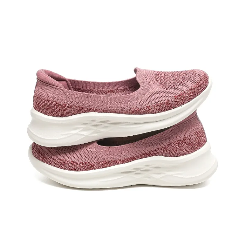 Mulinsen Rebound Height Increasing Balance Lightweight Breathable Quick Dry Low Top Casual Shoes Women's Purple-6
