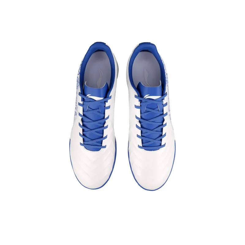 LiNing Jin TF Rubber Broken Studs Firm Ground, Artificial Ground Cushioning Soccer Shoes Men's Blue And White Porcelain-3