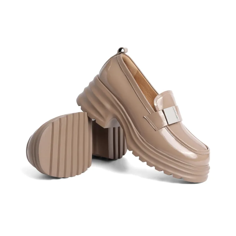 BELLE Loafers Women's Apricot/Black-4