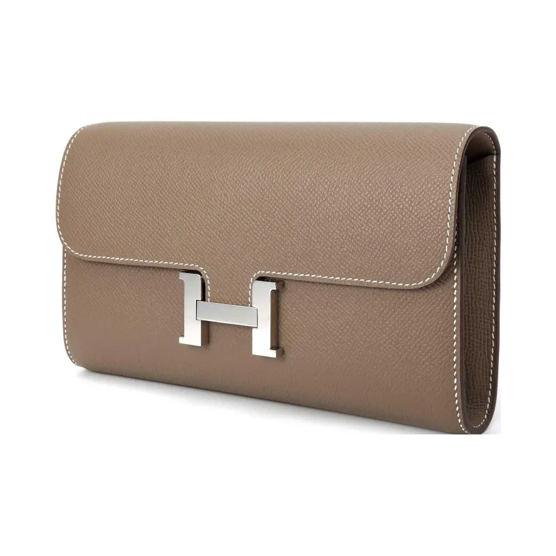 HERMES Constance To Go Epsom Calfskin Wallets Handheld Shoulder Bag Crossbody Bag Women's 18Etoupe Elephant Gray-1