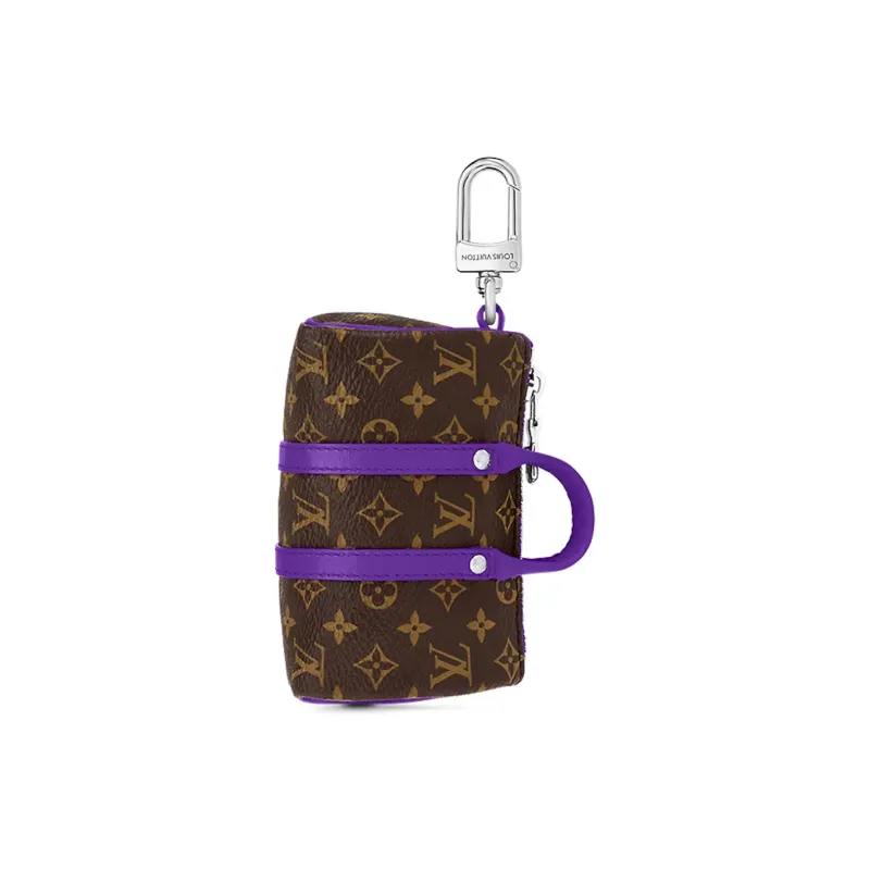 LOUIS VUITTON Lv Colormania Mini Keepall Pouch Violet-1