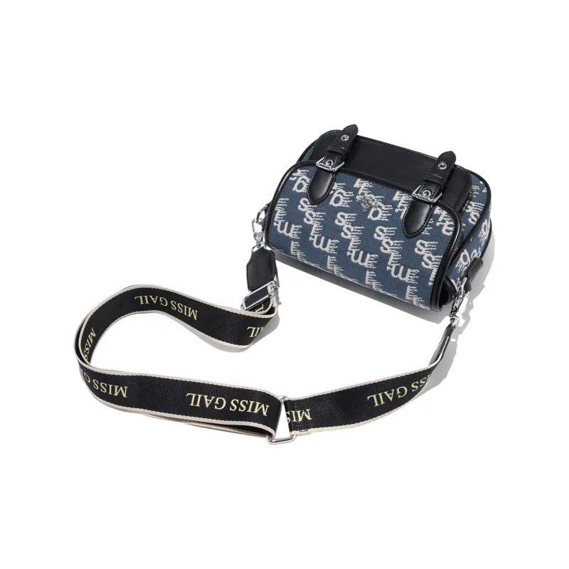 MISS GAIL Pu Shoulder Bag Medium Size Women's Blue-12