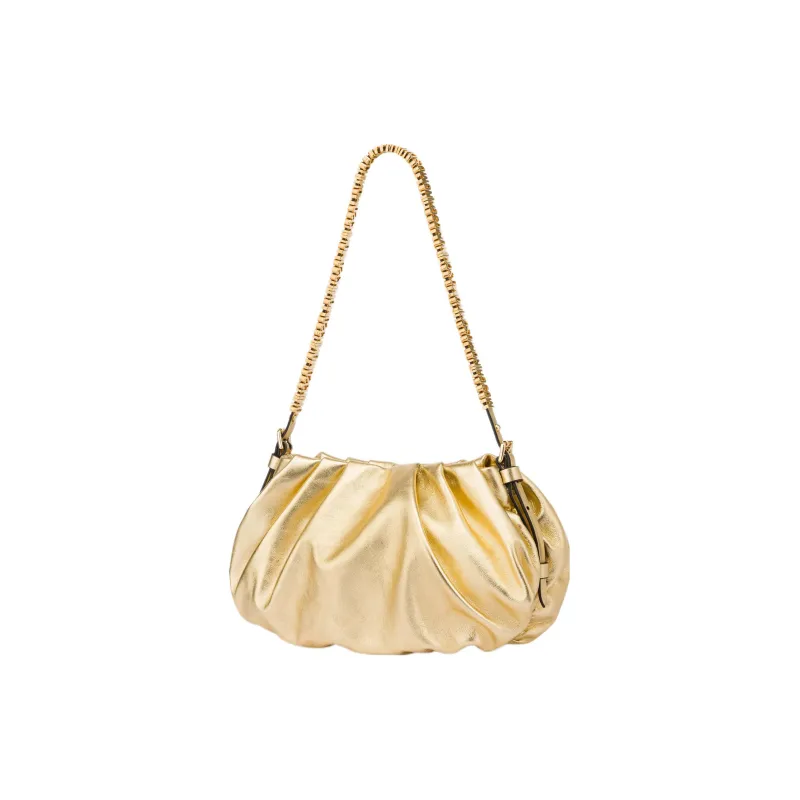 MOSCHINO Sheepskin Handbag, Shoulder Bag Small Size Women's Light Gold-1