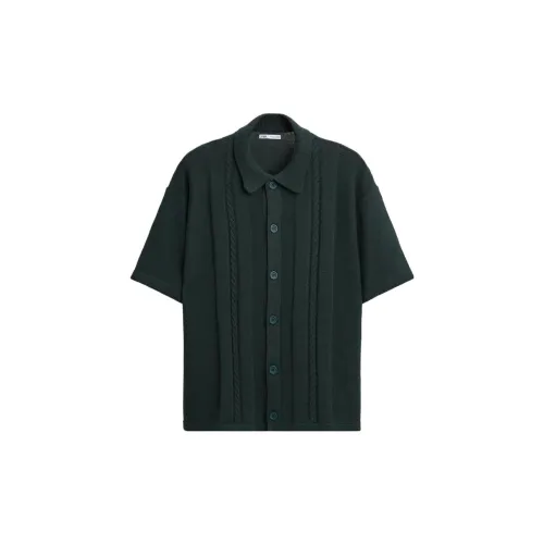 ZARA Polo Shirts Men Green