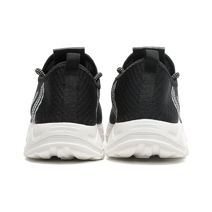 Mulinsen Cushioning Rebound Height Increasing Balance Lightweight Breathable Low Top Casual Shoes Women's Black-1