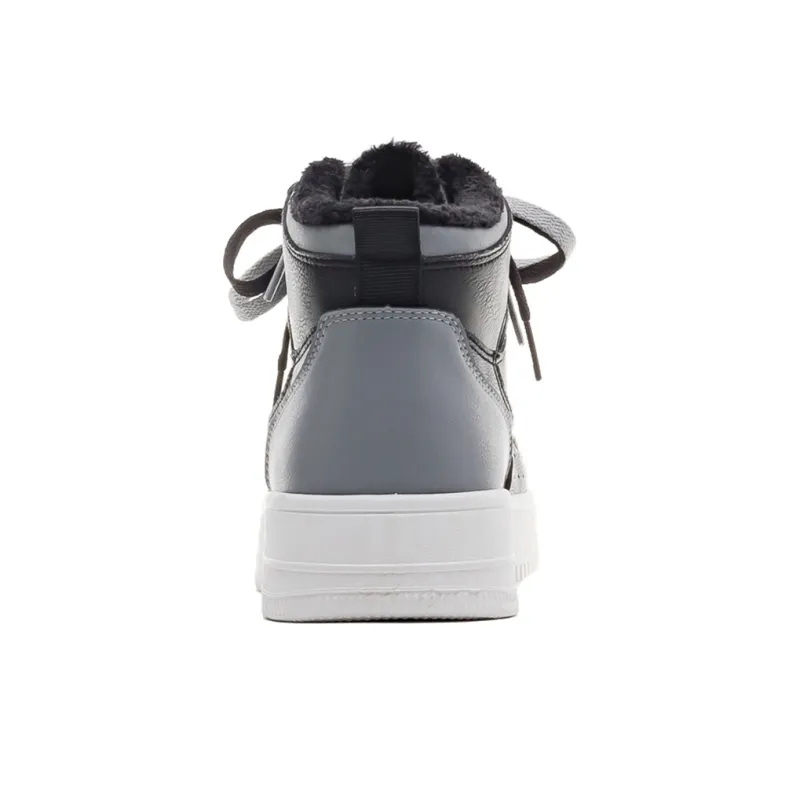 Warrior Wing Series Slip Resistant Cushioning Wear Resistant Lightweight High Top Skateboard Shoes Men's Black-4