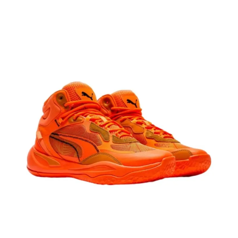 PUMA Playmaker Pro Mid 'Laser Ultra Orange'-1