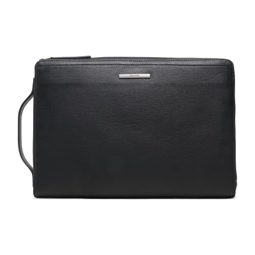 CK/Calvin Klein Artificial Leather Clutch Men's Black