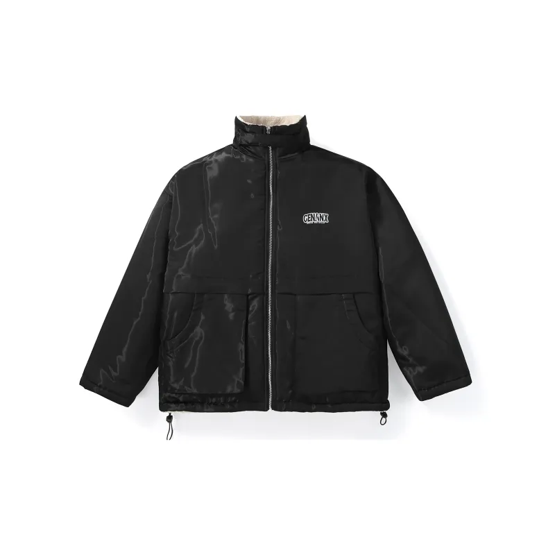 GENANX Puffer Jacket Unisex Black-1