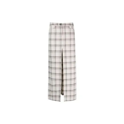 Patrizia Pepe Check-pattern Maxi Skirt