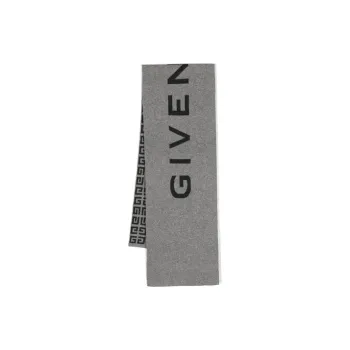 Givenchy Reversible Logo Intarsia Knitted Scarf