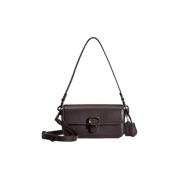 COACH Studio Glove Tanning Baguette Bag Portable Crossbody Bag Shoulder Bag Small Size Women's Black