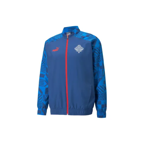 PUMA Iceland Football Jackets Men Blue