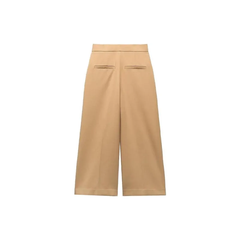 ZARA Casual Pants Women's Tan-1