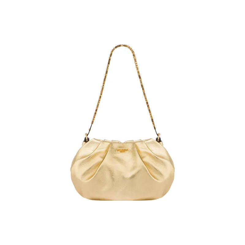 MOSCHINO Sheepskin Handbag, Shoulder Bag Small Size Women's Light Gold-0
