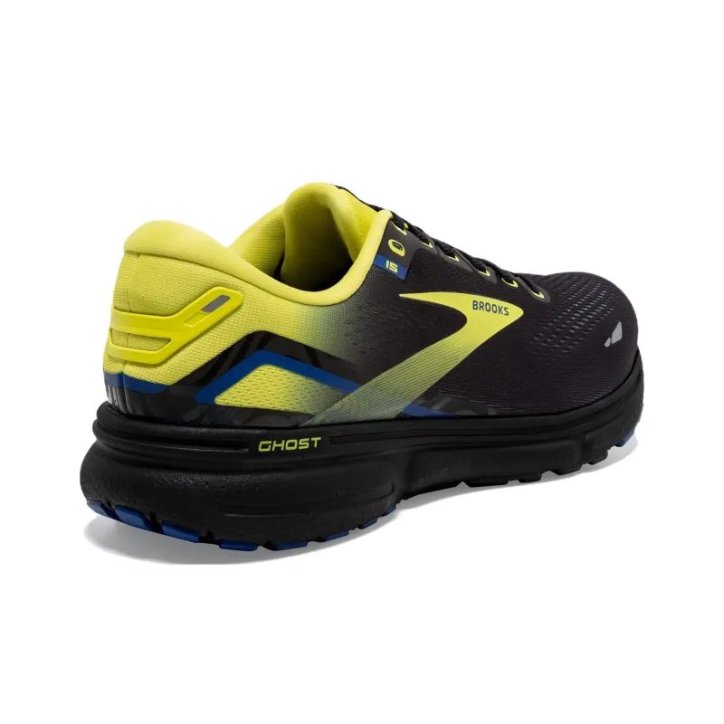 Brooks Ghost 15 Wear resistant And Lightweight Low Top Running Shoes Men's Black-2