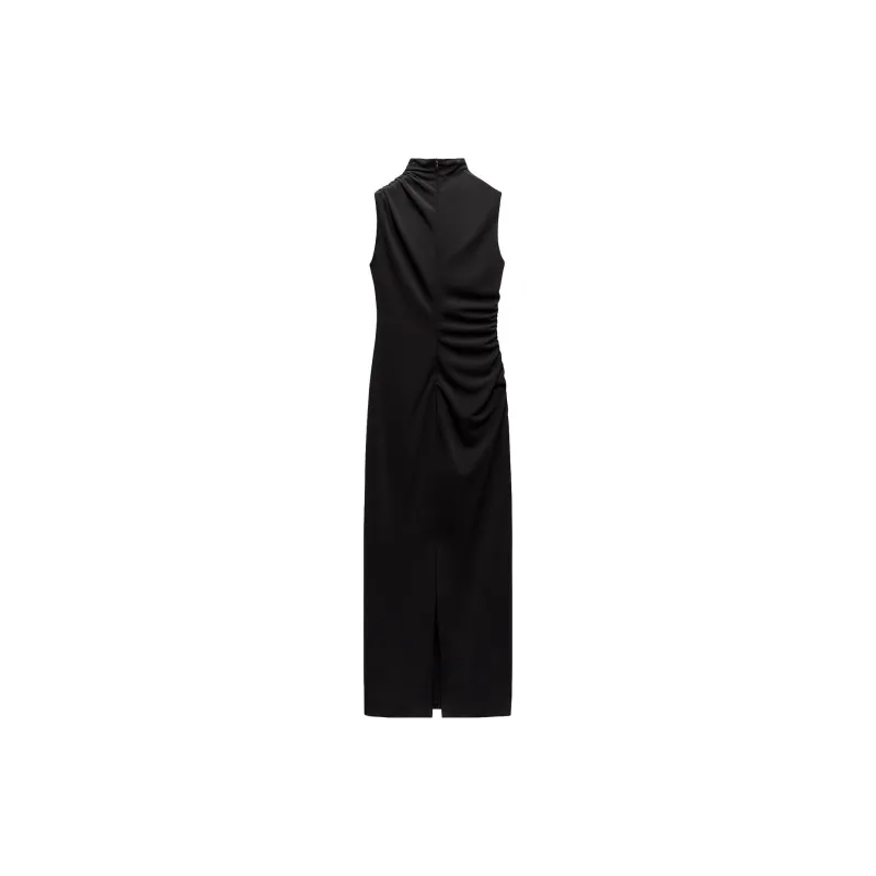 ZARA Sleeveless Dress Women's Black-1