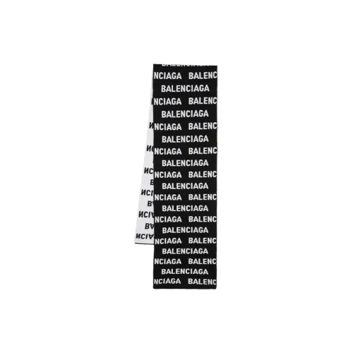 Balenciaga Knit Scarves Women's Black