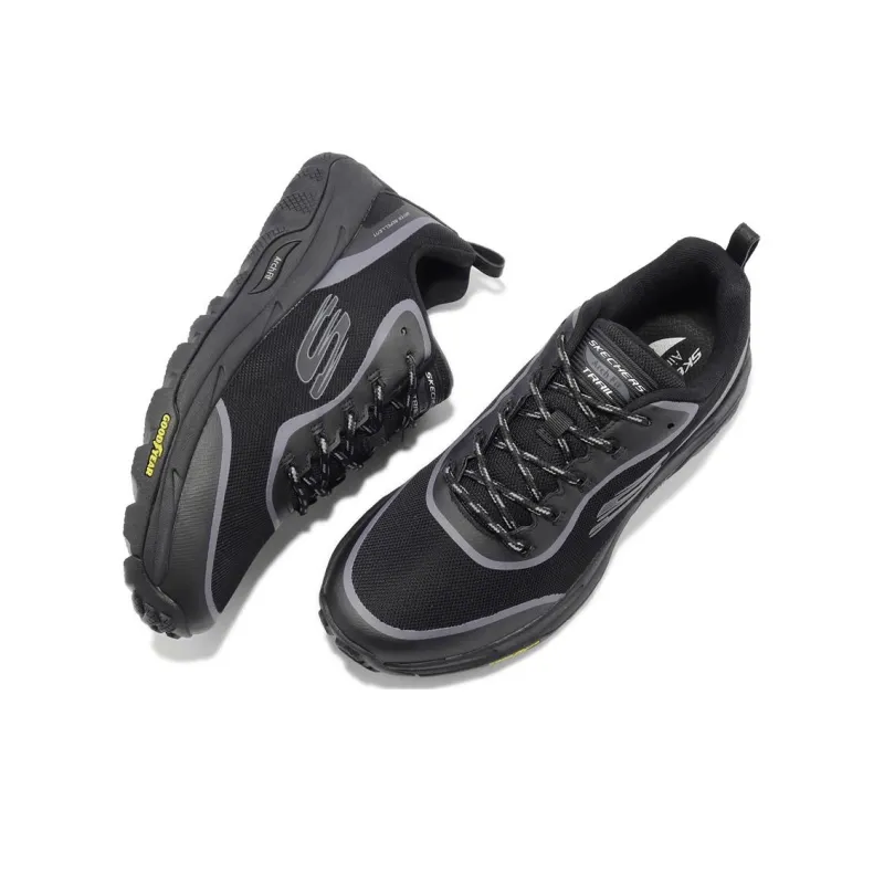 Skechers ARCH FIT SKIP TRACER Arch Fit Skip Tracer Durable Breathable Low-Top Casual Shoes Men's Black-4