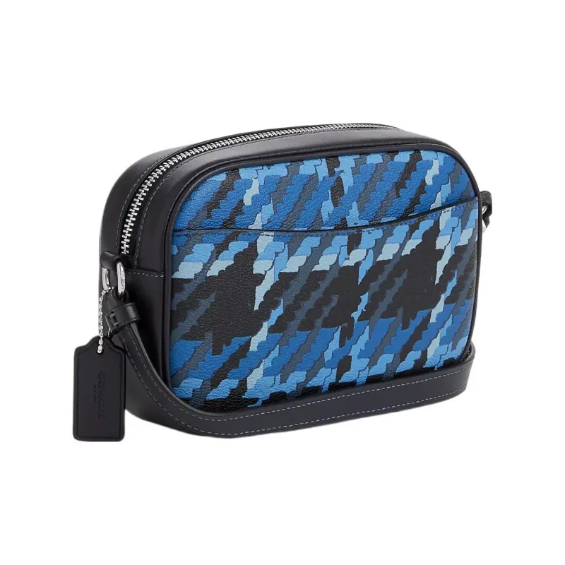 COACH Jamie Canvas With Leather Camera Bag Shoulder Bag Crossbody Bag Small Size Women's Blue-1
