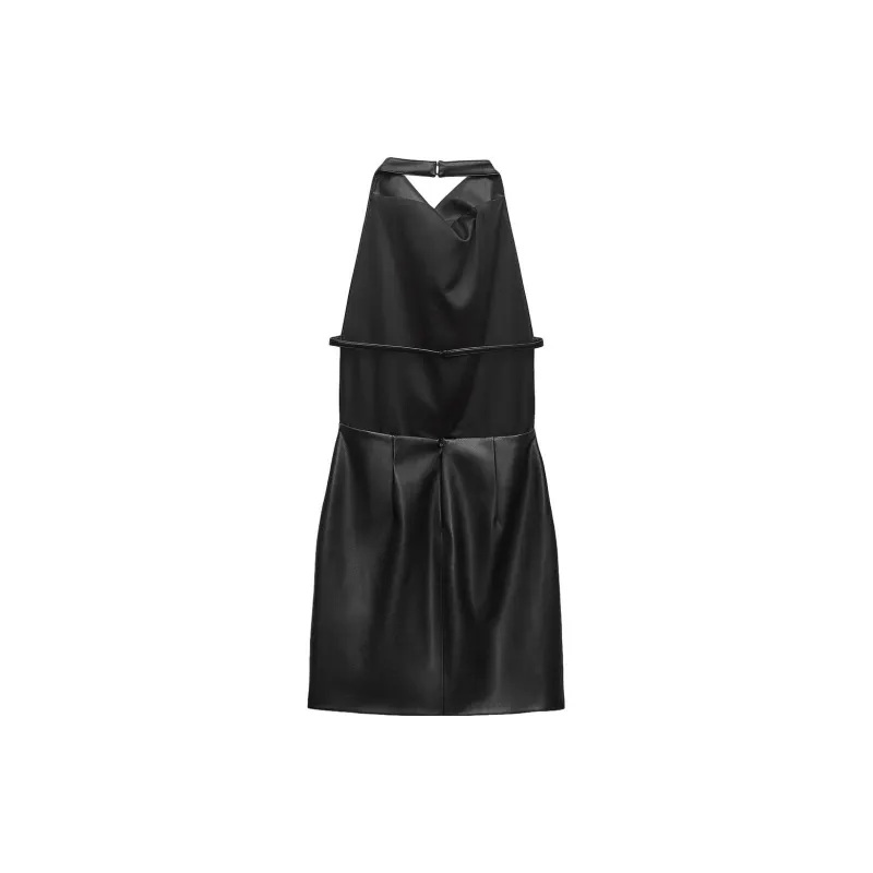 ZARA Slip Dresses Women's Black-1