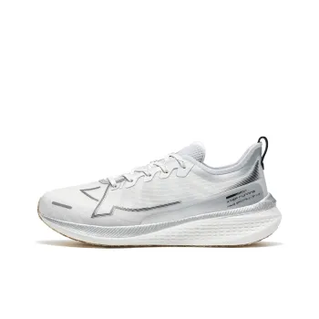 XTEP Cushioning Wear Resistant Low Top Training Running Shoes Men's Canvas White/Black