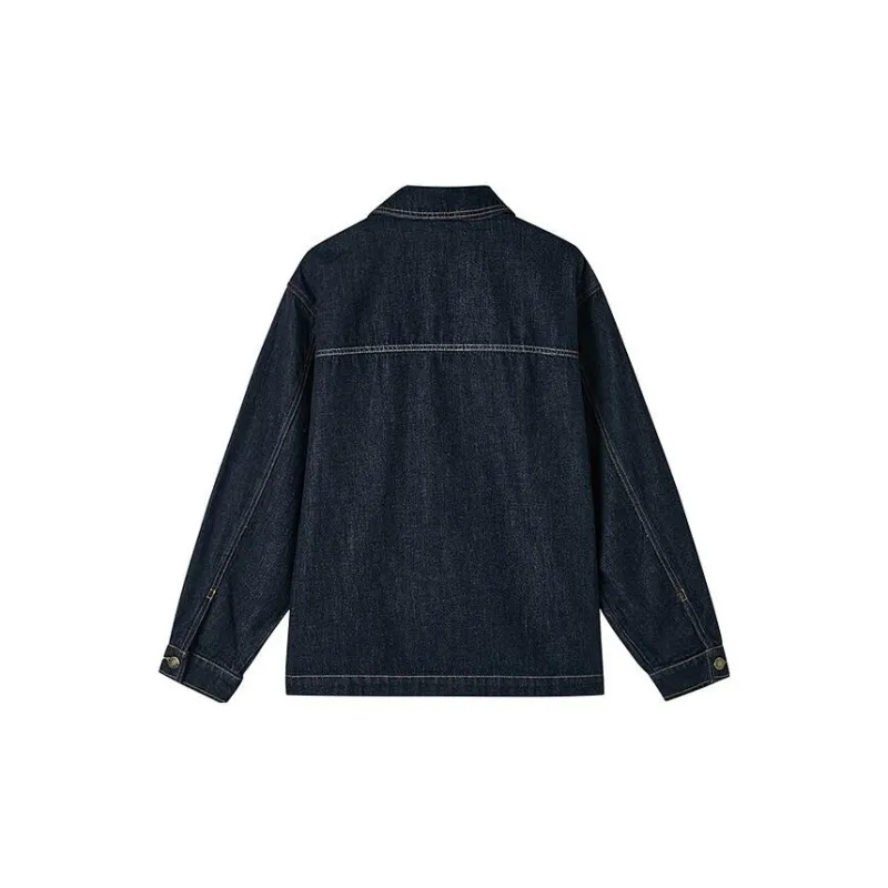 Skechers Skechers Diamond Series Denim Jacket Unisex Denim Dark Blue Black-1