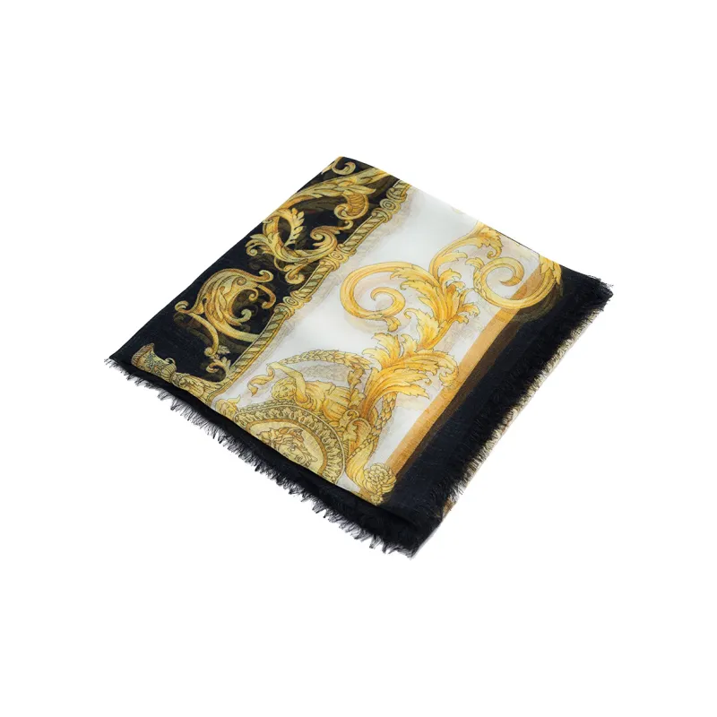 VERSACE Mulberry Silk Shawls Unisex-1