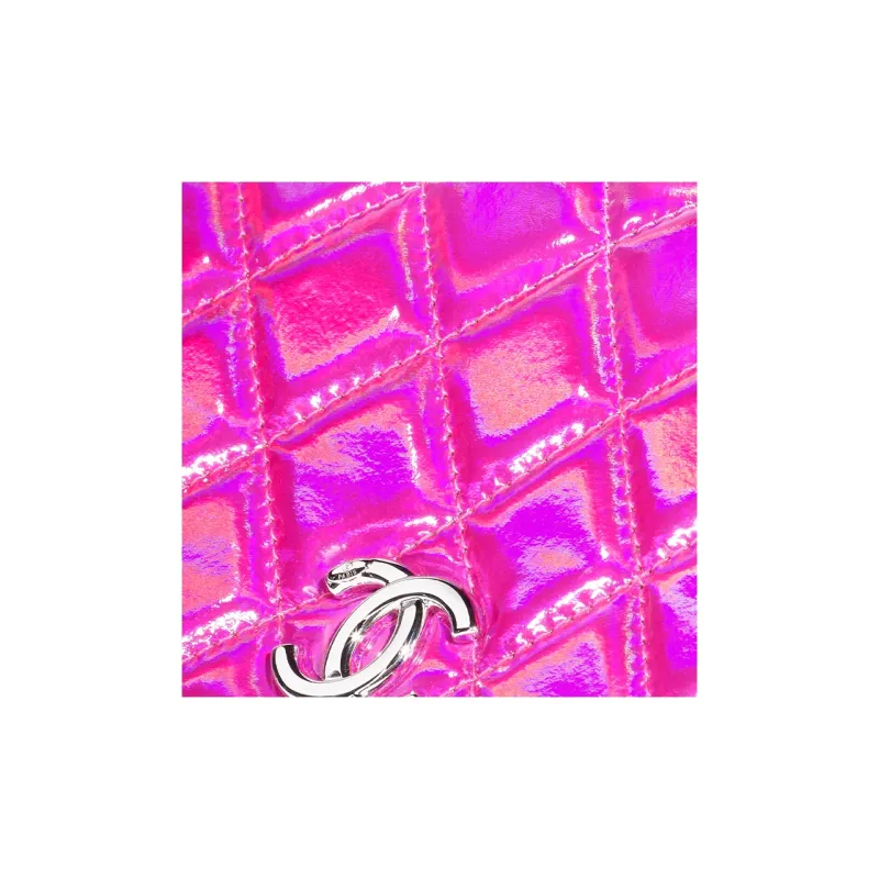 CHANEL Goatskin Shoulder Bag, Crossbody Bag, Clutch Women's Peach Pink-2